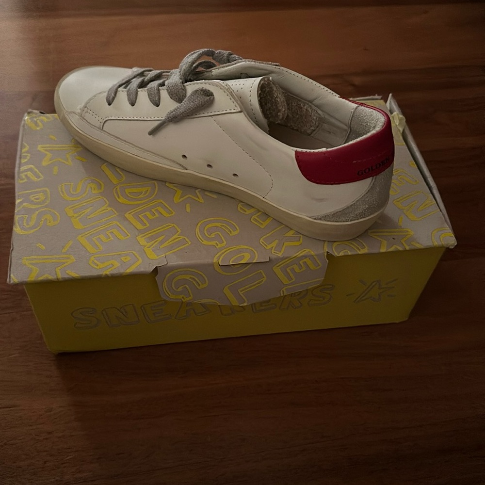 Little girls, golden goose sneakers, never worn